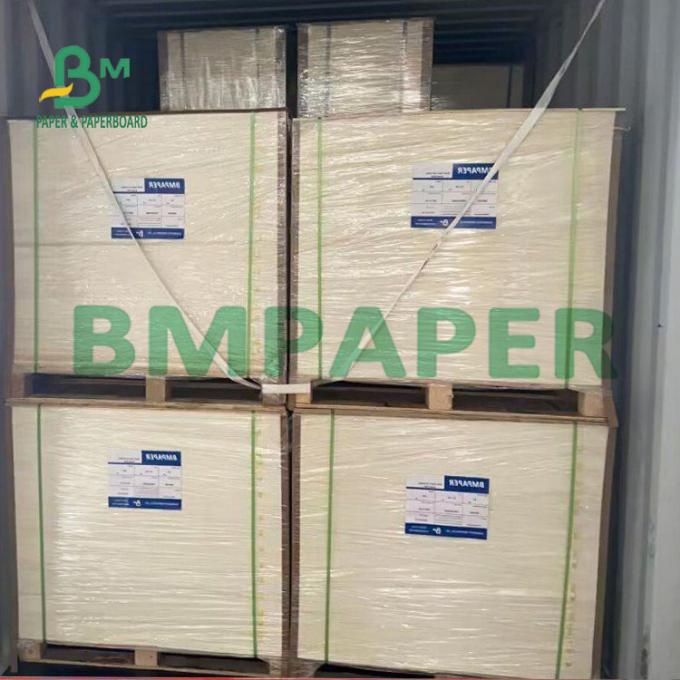 325g 37 * 25'' Bleached Food Grade Grease Resistant Trắng Coated Board