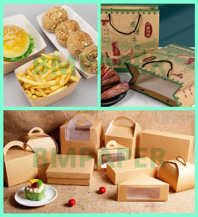 325gsm Uniform Trắng Coated Kraft Back Paper For Packing Bread 70 x 100cm