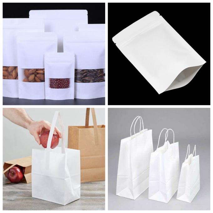 Bleached Trắng Sack Kraft Paper 80gsm High Strength Bags Paper