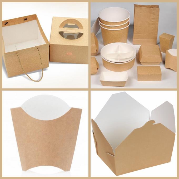 Food Trắng Coated Folding Carton Board Kraft Back Paper 325gsm