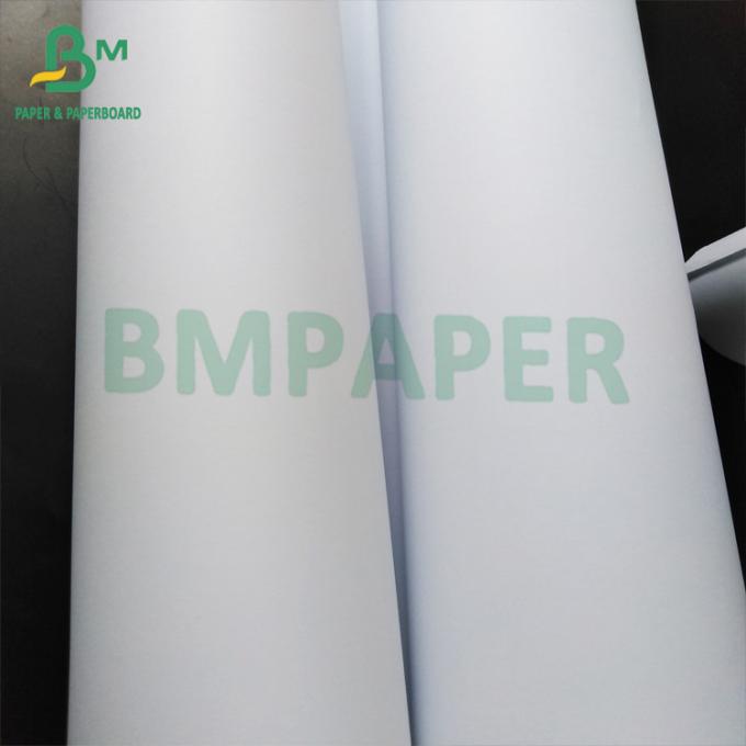 70gsm Drawing Patterns Uncoated Trắng Plotter Paper 60" Rolls