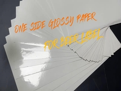 80gm giấy bia trắng chai giấy nhãn rượu vang với chống nước in