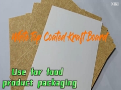 300gm Độ ổn định in tốt Một mặt bọc Kraft board cho đóng gói thực phẩm