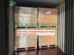 Bảng giấy chơi bài màu trắng bóng bẩy có thể in