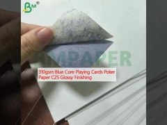 310gsm Blue Core Thẻ chơi Poker giấy C2S Glossy Finishing