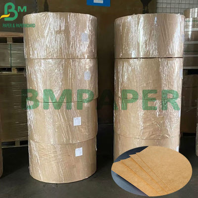 140g + 15g Lớp phủ PE một mặt Cấp thực phẩm Giấy kraft màu nâu để đóng gói thực phẩm