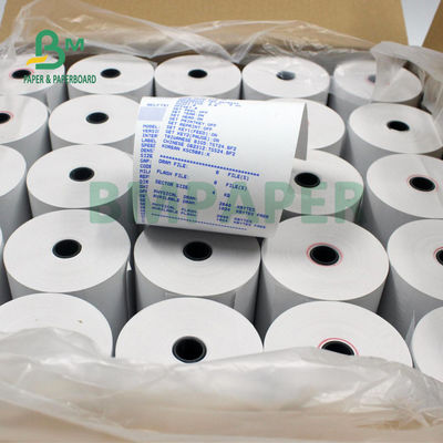 Cuộn giấy in nhiệt 55gsm 60gsm cho máy tính tiền 57 x 40mm