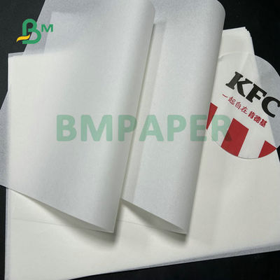 30gm 50gm tẩy trắng 100% chất lượng thực phẩm giấy chống mỡ cho Hamburg bọc 11 x 17 inch