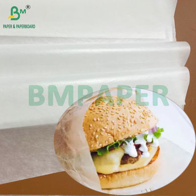 Giấy sáp trắng 30grs 35grs chống thấm dầu dùng để gói bánh mì sandwich và hamburger