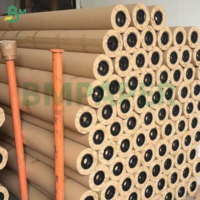 80g 70g Giấy kraft nâu đục lỗ 72 inch 90 inch x 100m cuộn