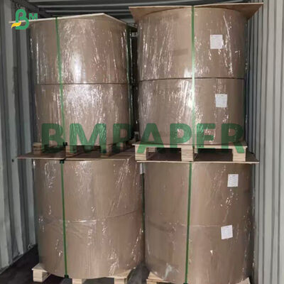 Nhãn dán màu vàng silicone phủ nhãn giấy thủy tinh Jumbo Rolls
