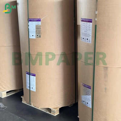 Cuộn giấy kraft trắng cường độ cao 120gsm cho túi mua sắm