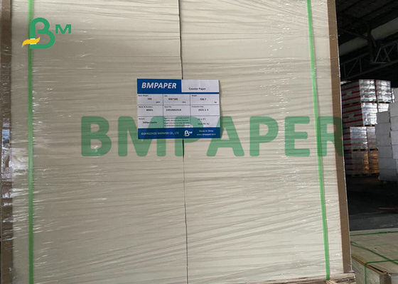 Bột gỗ tự nhiên Giấy Coaster không tráng phủ 0,7MM 1MM cho tấm lót bia