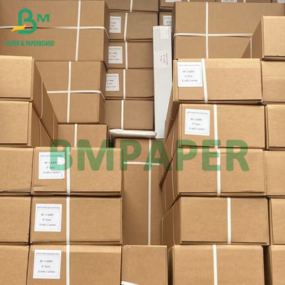 Cuộn giấy vẽ CAD màu trắng 2 &quot;Lõi rộng 24 inch X dài 500ft 2 cuộn mỗi hộp