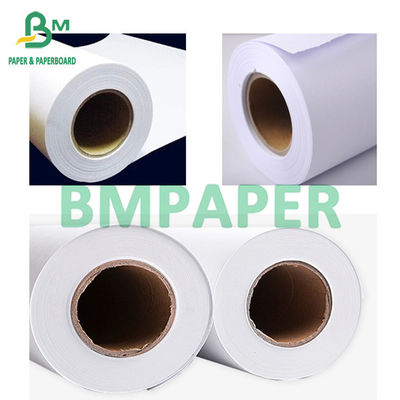 Cuộn giấy vẽ CAD màu trắng 2 &quot;Lõi rộng 24 inch X dài 500ft 2 cuộn mỗi hộp