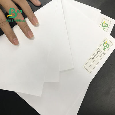 60G 70G 80G 90G Tờ giấy in offset màu trắng trơn không tráng phủ 24 * 38&quot;