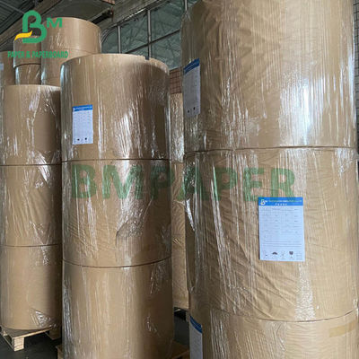 55gsm 58gsm 60gsm Giấy trái phiếu trắng bù đắp Roll Vật liệu bột gỗ tái chế