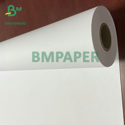24" x 50 Yards 20LB Giấy in phun không tráng phủ Cuộn giấy CAD Plotter