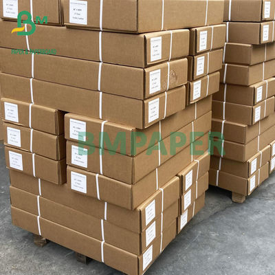 24" x 50 Yards 20LB Giấy in phun không tráng phủ Cuộn giấy CAD Plotter