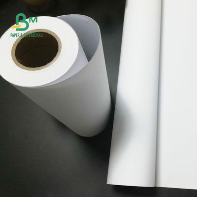 24'' x 150ft 92 Độ sáng 20lb CAD Giấy Plotter Cuộn trái phiếu không tráng lõi 2''