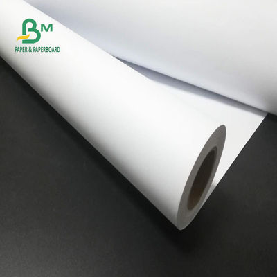 24'' x 150ft 92 Độ sáng 20lb CAD Giấy Plotter Cuộn trái phiếu không tráng lõi 2''