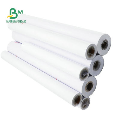 Định dạng rộng CAD Cuộn trái phiếu không tráng phủ 20# Giấy vẽ 24'' x 150'