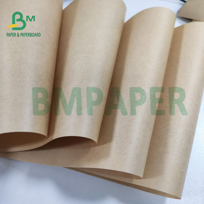 bột giấy nguyên chất màu nâu Giấy gói giấy cuộn 1250mm 50gsm 70gsm