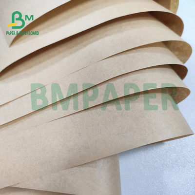 bột giấy nguyên chất màu nâu Giấy gói giấy cuộn 1250mm 50gsm 70gsm