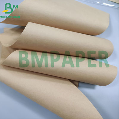 bột giấy nguyên chất màu nâu Giấy gói giấy cuộn 1250mm 50gsm 70gsm