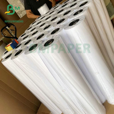 Giấy in phun Plotter 2 mặt trắng 20LB Bond Roll 2'' Core 24'' Chiều rộng