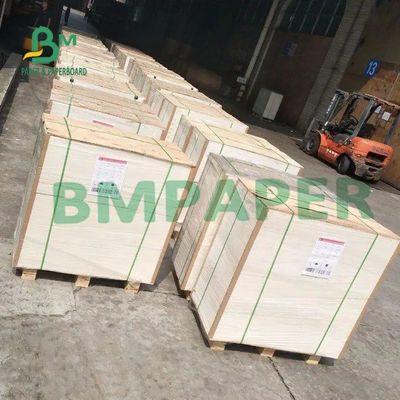 Bảng song công phủ trắng C1S Màu xám trở lại 450g Độ dày cao để đóng gói