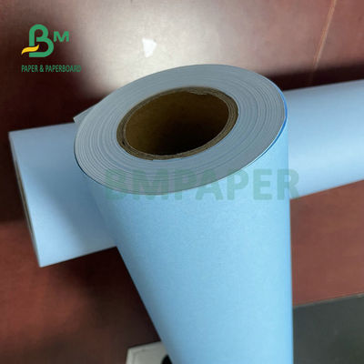 24inch 36inch Chiều rộng 2 mặt Giấy trái phiếu CAD màu xanh 20LB cho thiết kế kỹ thuật
