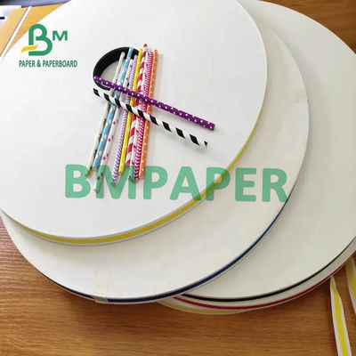 Rơm giấy lót đáy trung bình Giấy gói thực phẩm 60gsm 120gsm Cấp thực phẩm Màu trắng đầy màu sắc