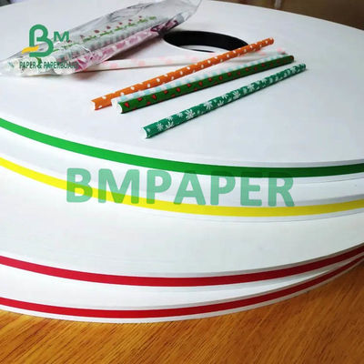 Rơm giấy lót đáy trung bình Giấy gói thực phẩm 60gsm 120gsm Cấp thực phẩm Màu trắng đầy màu sắc