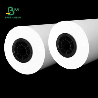 Độ trắng 92% Cuộn giấy Plotter 80gsm, Cuộn giấy trắng trơn cho CAD Plotter 24 '' X 150ft