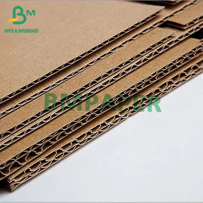 E Flute Tấm bìa cứng tường đơn cho nắp cốc cà phê màu nâu