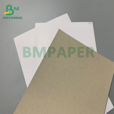 300g 350g Tấm Duplex Phủ Bề Mặt Mịn Clay Tráng Trắng Mặt Sau Màu Xám