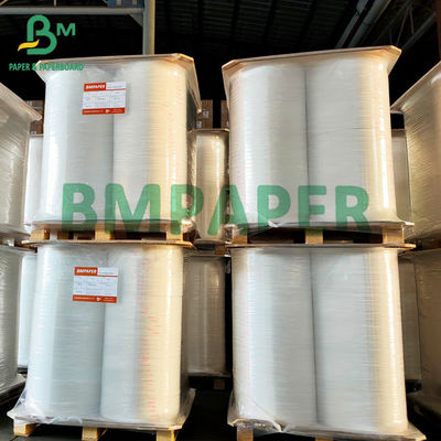 Giấy cuộn nhiệt trắng 48gsm Chất liệu bột giấy nguyên chất cho máy nhận Pos