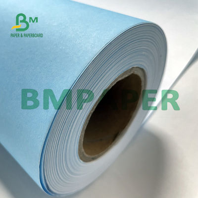 Giấy Plotter 20LB màu xanh một mặt với nguyên liệu bột gỗ thô để sử dụng hàng ngày