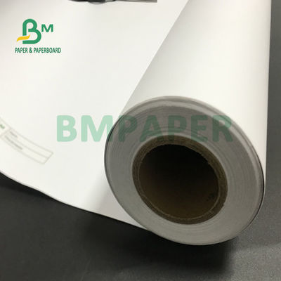 Giấy in phun 914mm X 100m 20lb Hai mặt màu trắng để mô tả thiết kế