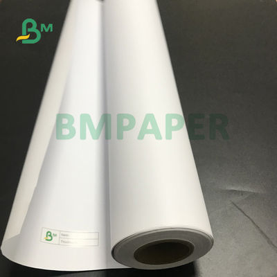 Giấy in phun 914mm X 100m 20lb Hai mặt màu trắng để mô tả thiết kế