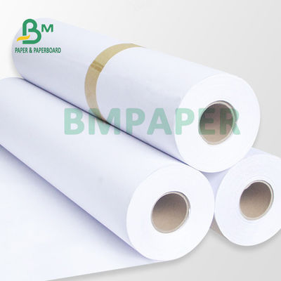 Biểu dạng rộng 80gsm 20LB Cad Plotter giấy cuộn 18'' 24' 36' X 500ft cho kỹ thuật thiết kế thiết kế