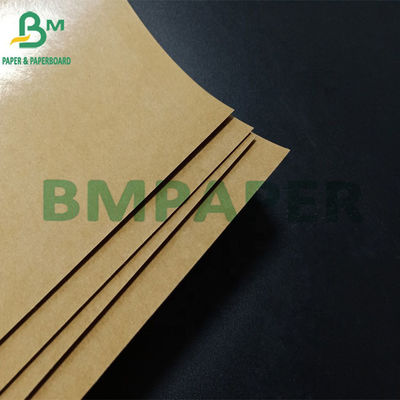 140g + 15g Lớp phủ PE một mặt Cấp thực phẩm Giấy kraft màu nâu để đóng gói thực phẩm
