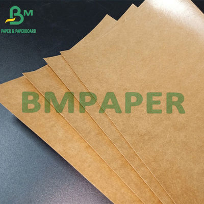 140g + 15g Lớp phủ PE một mặt Cấp thực phẩm Giấy kraft màu nâu để đóng gói thực phẩm