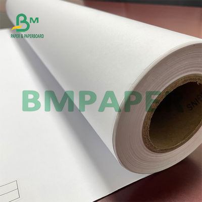 80g 914x50m Papel Plotter Ink-Jet Trắng cho cuộn giấy photocopy