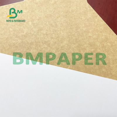 Tấm giấy kraft trắng tráng phủ 325GSM có mặt sau màu nâu cho hộp đựng đồ ăn nhẹ