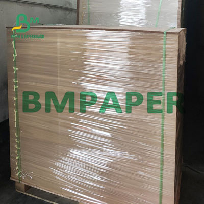 Tấm giấy kraft trắng tráng phủ 325GSM có mặt sau màu nâu cho hộp đựng đồ ăn nhẹ