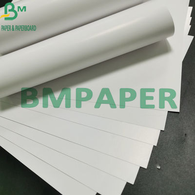 Giấy lụa bóng bìa C2S, 120g 24 × 36 '' Giấy trắng nghệ thuật bóng hai mặt được tráng