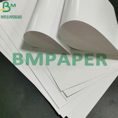 Giấy lụa bóng bìa C2S, 120g 24 × 36 '' Giấy trắng nghệ thuật bóng hai mặt được tráng