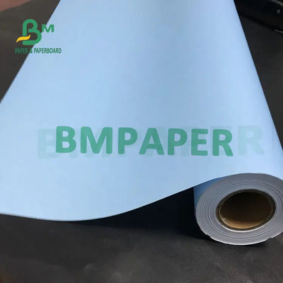 80gsm 20lb Một mặt / Hai mặt Giấy cuộn màu xanh lam In kỹ thuật số